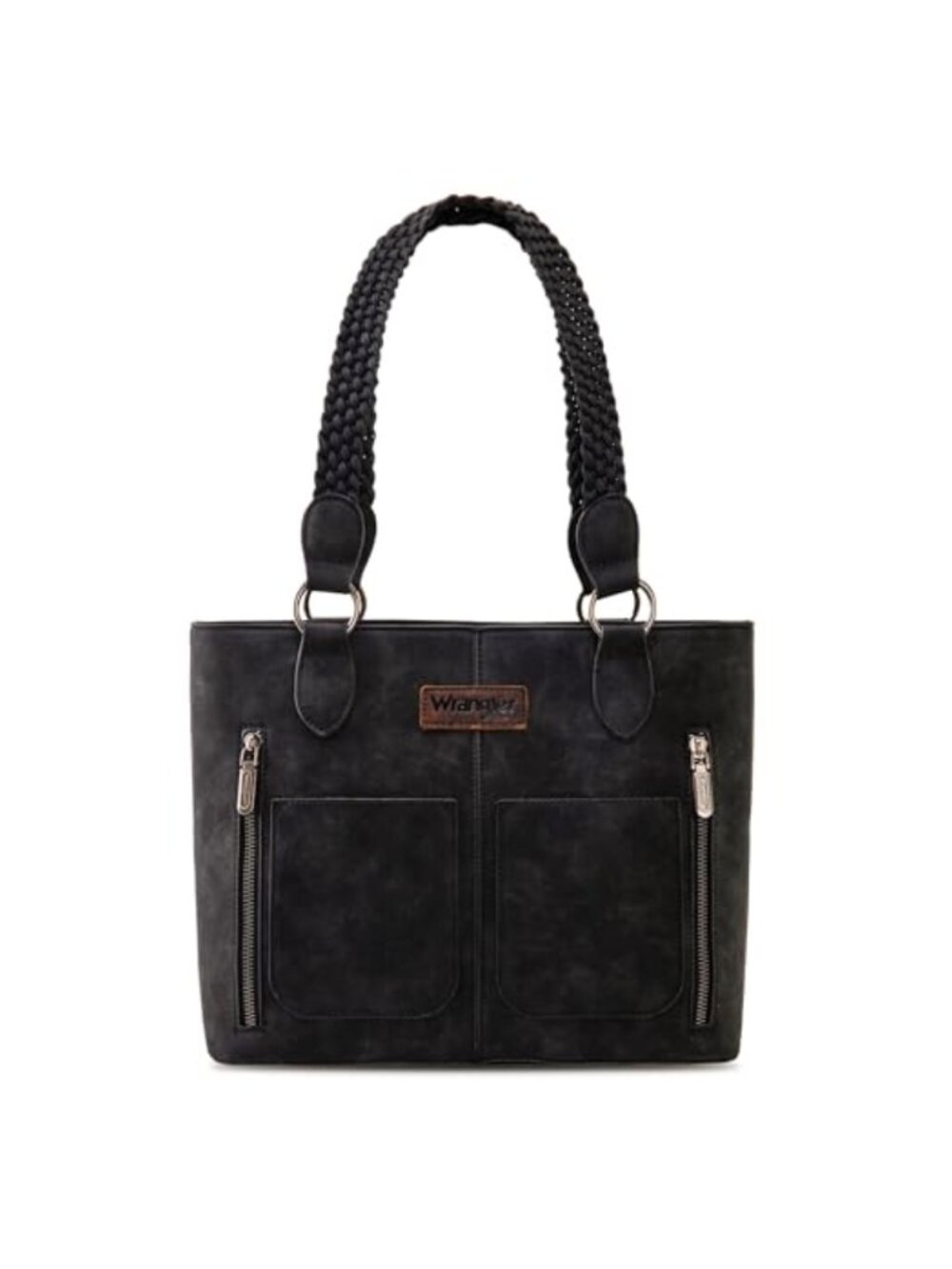 Wrangler Western Woven Tote Bag Shoulder Purse Leopard Print Handbag